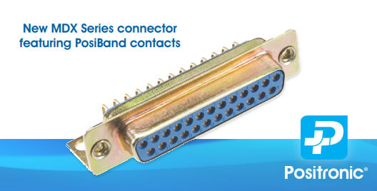Connector with Posiband contacts