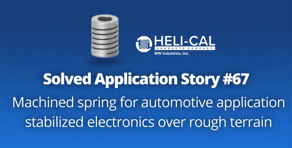 automotive application case study using machined spring for stability of electronics