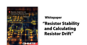 Resistor Stabiltiy and Calculating Resistor Drift