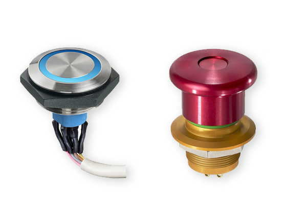 rugged industrial pushbutton and estop